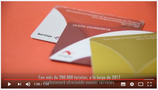 Nuevo vídeo de la Tarjeta Ciudadana de Zaragoza.